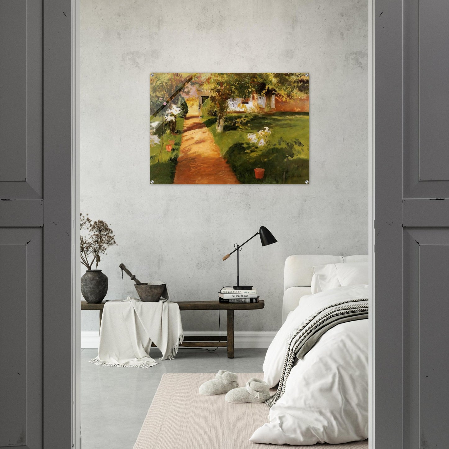 Millet's Garden - John Singer Sargent Acrylic Print - 70x100 cm / 28x40″ inches