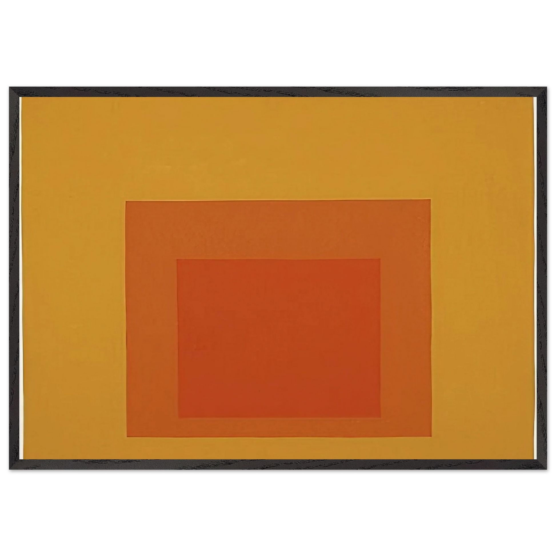 HOMAGE TO THE SQUARE 1967 - Josef Albers Framed Art Print – Black Wooden Frame - Default Title - -Framed Art Print
