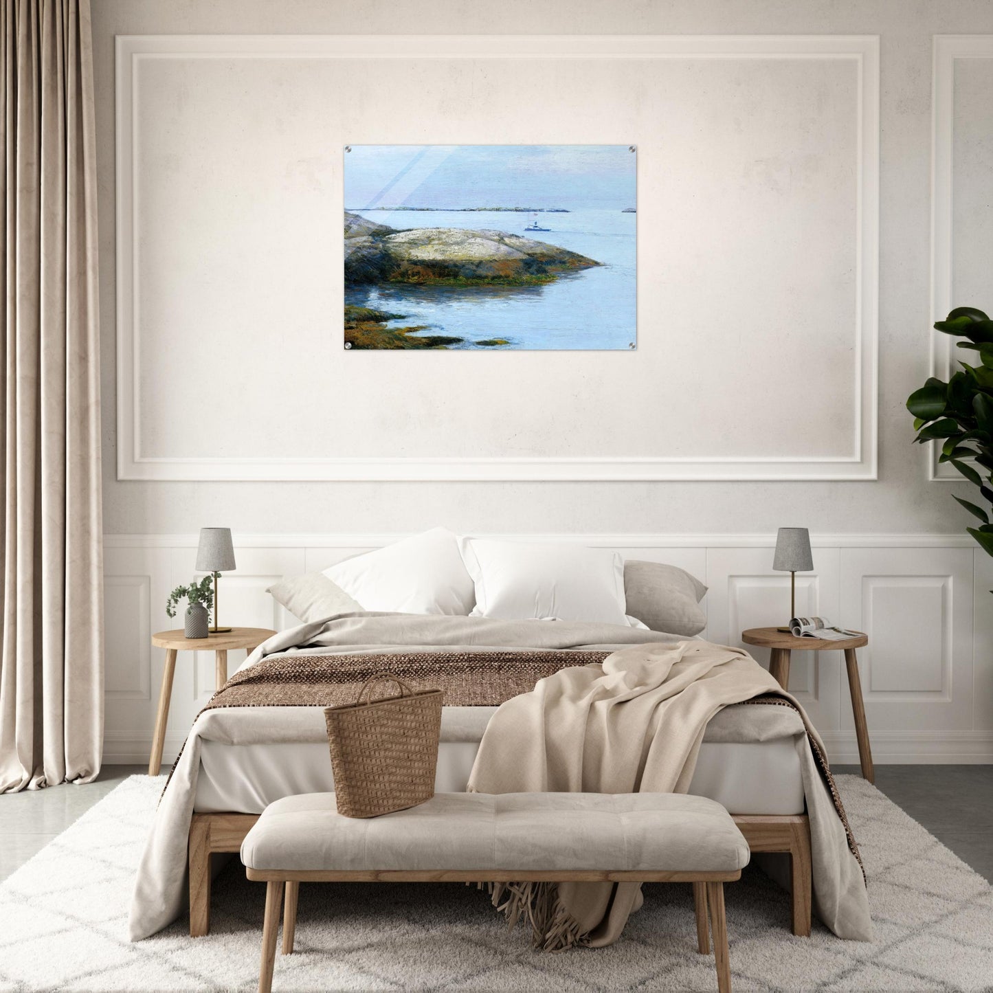 Isles of Shoals, Appledore - Childe Hassam Acrylic Print - 70x100 cm / 28x40″ inches