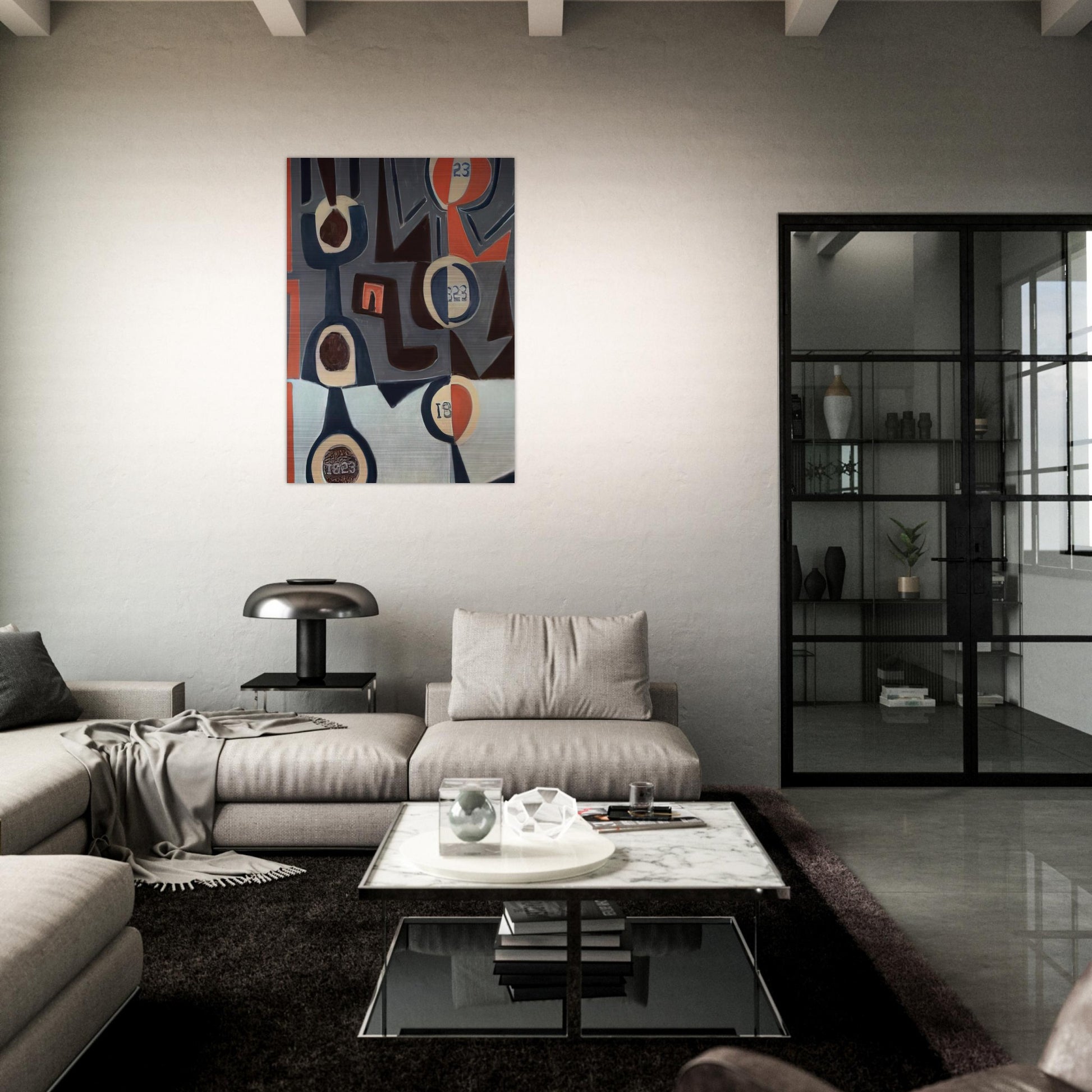 1823 - 2008 United States - Will Barnet Brushed Aluminum Print - 70x100 cm / 28x40 inches | Will Barnet Aluminum Print | Will Barnet Prints