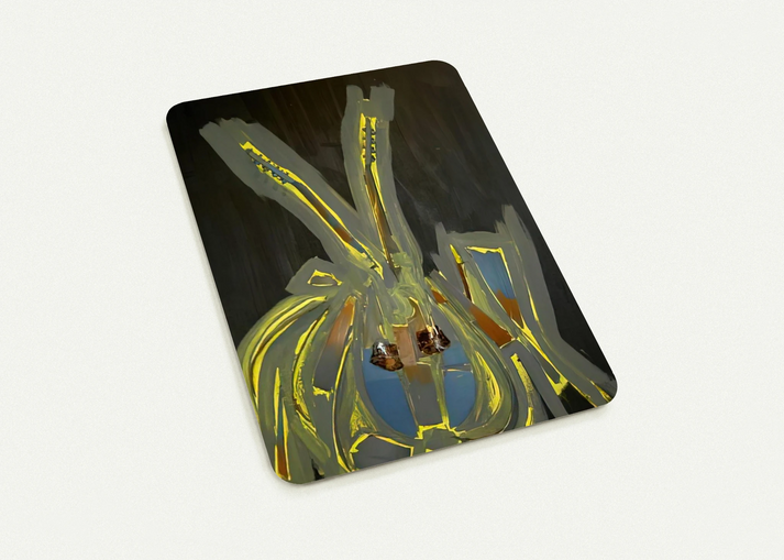 Mandoline - 2004 By Arman Pack of 10 Post Cards | Arman Post Cards | A6 (10.5 x 14.8 cm) - 4.1 x 5.8 inches