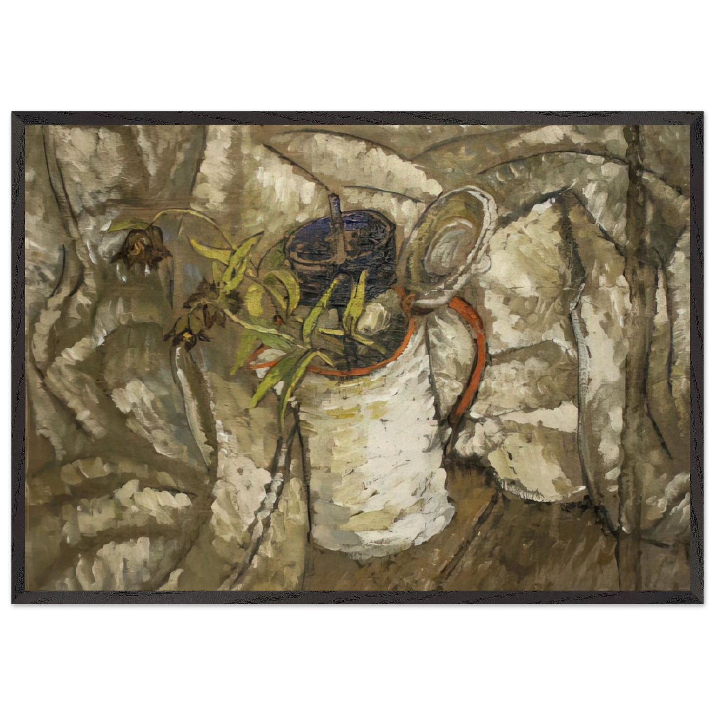 Untitled - 1935 - Morris Graves Framed Art Print – Black Wooden Frame - Default Title - -Framed Art Print