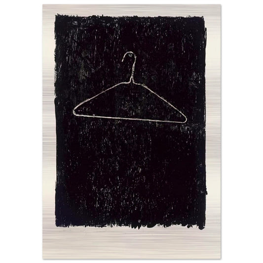 COAT HANGER II - Jasper Johns Brushed Aluminum Print - 70x100 cm / 28x40 inches | Jasper Johns Aluminum Print | Jasper Johns Prints