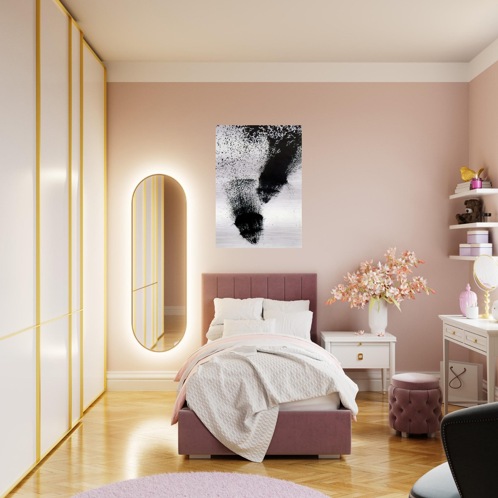 Machine Age Noise - 1957 - Morris Graves Brushed Aluminum Print - 70x100 cm / 28x40 inches | Morris Graves Aluminum Print | Morris Graves Prints