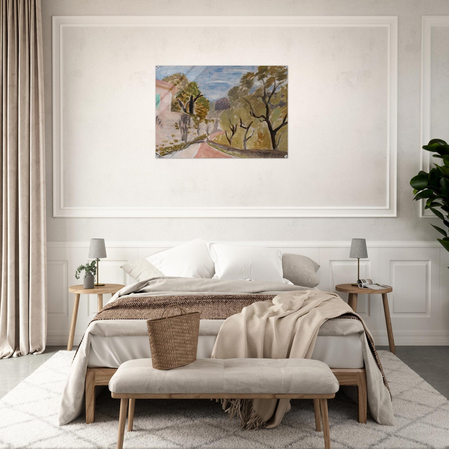 PAYSAGE OU RUE DANS LE MIDI 1918 - Henri Matisse Acrylic Print - 70x100 cm / 28x40″ inches | Henri Matisse Wall Art | Henri Matisse Prints