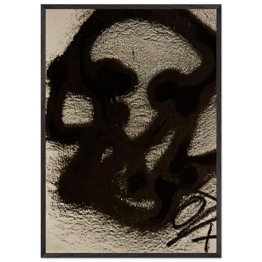 EQUATION III 1987 - Antoni Tapies Framed Art Print – Black Wooden Frame - Default Title - -Framed Art Print