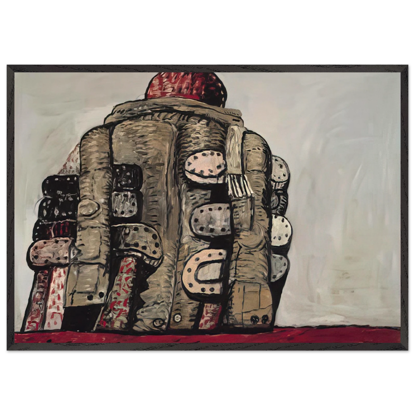 BACK VIEW - Philip Guston Framed Art Print – Black Wooden Frame - Default Title - -Framed Art Print