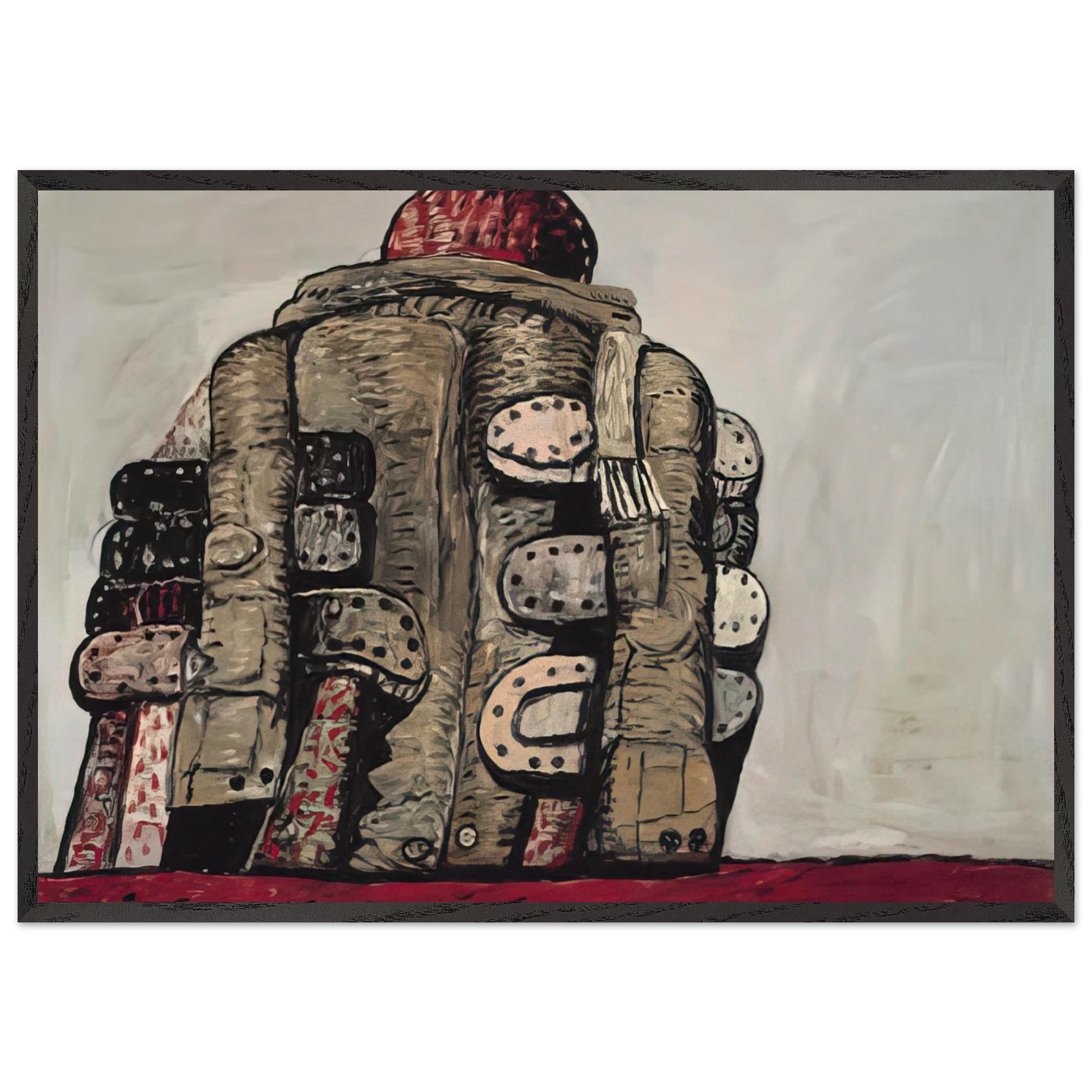 BACK VIEW - Philip Guston Framed Art Print – Black Wooden Frame - Default Title - -Framed Art Print