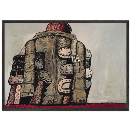 BACK VIEW - Philip Guston Framed Art Print – Black Wooden Frame - Default Title - -Framed Art Print