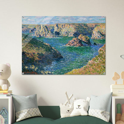 Port Donnant, Belle Ile - claude monet Acrylic Print - 70x100 cm / 28x40″ inches | claude monet Wall Art | claude monet Prints