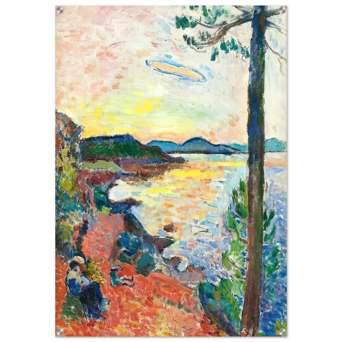 THE GULF OF SAINT TROPEZ 1904 - Henri Matisse Acrylic Print - 70x100 cm / 28x40″ inches | Henri Matisse Wall Art | Henri Matisse Prints