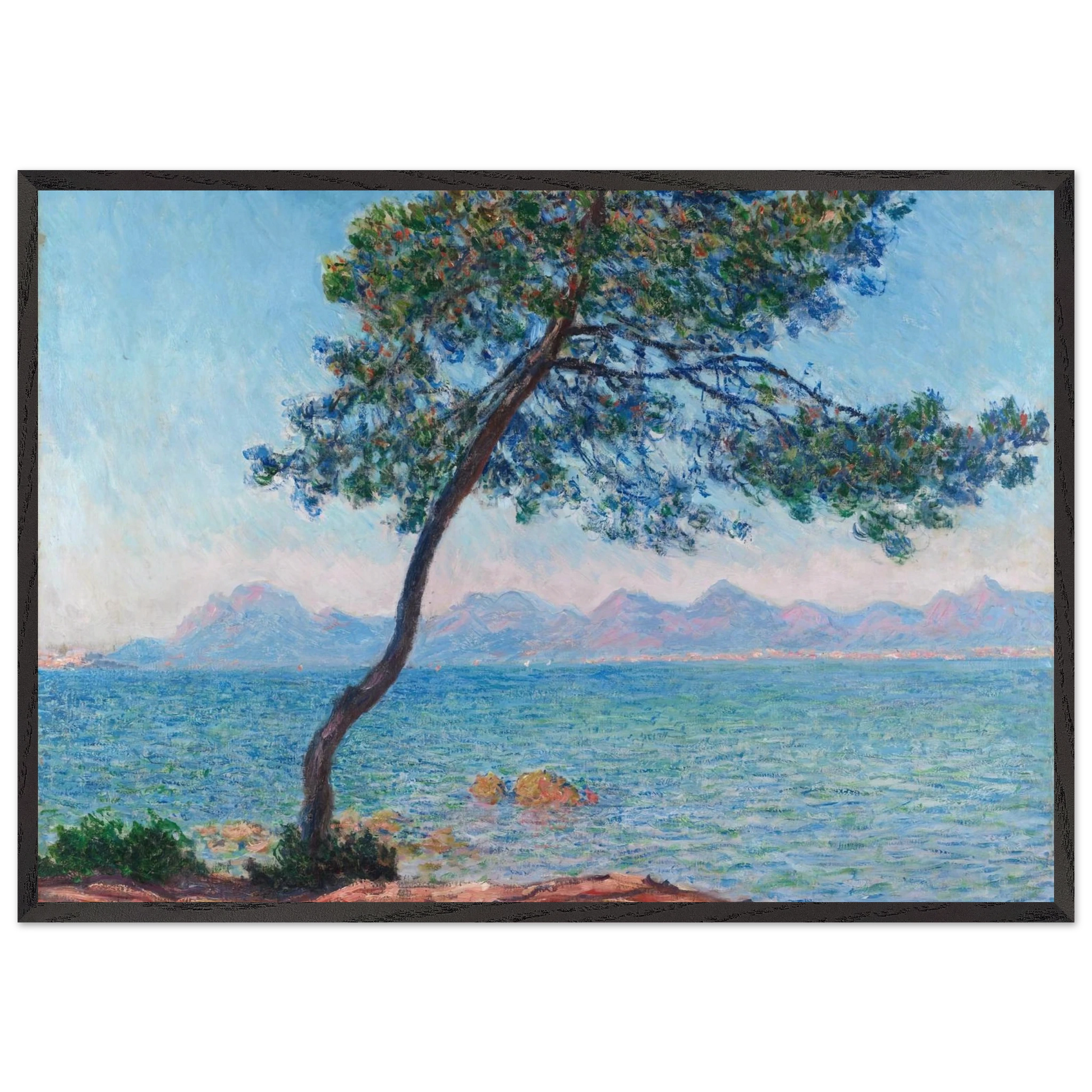 The Esterel Mountains - claude monet Framed Art Print – Black Wooden Frame - Default Title - -Framed Art Print
