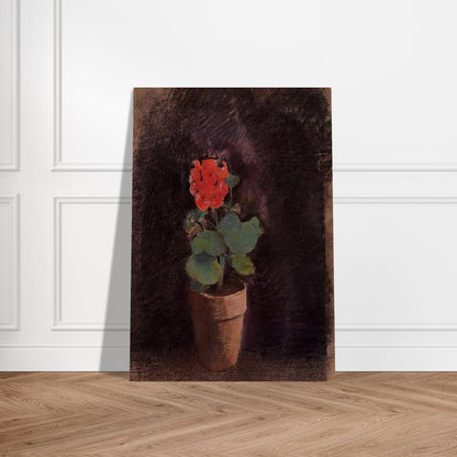 GERANIUM - Odilon Redon Brushed Aluminum Print - 70x100 cm / 28x40 inches | Odilon Redon Aluminum Print | Odilon Redon Prints