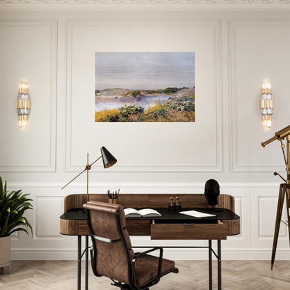 The Little Pond, Appledore - Childe Hassam Brushed Aluminum Print - 70x100 cm / 28x40 inches | Childe Hassam Aluminum Print | Childe Hassam Prints