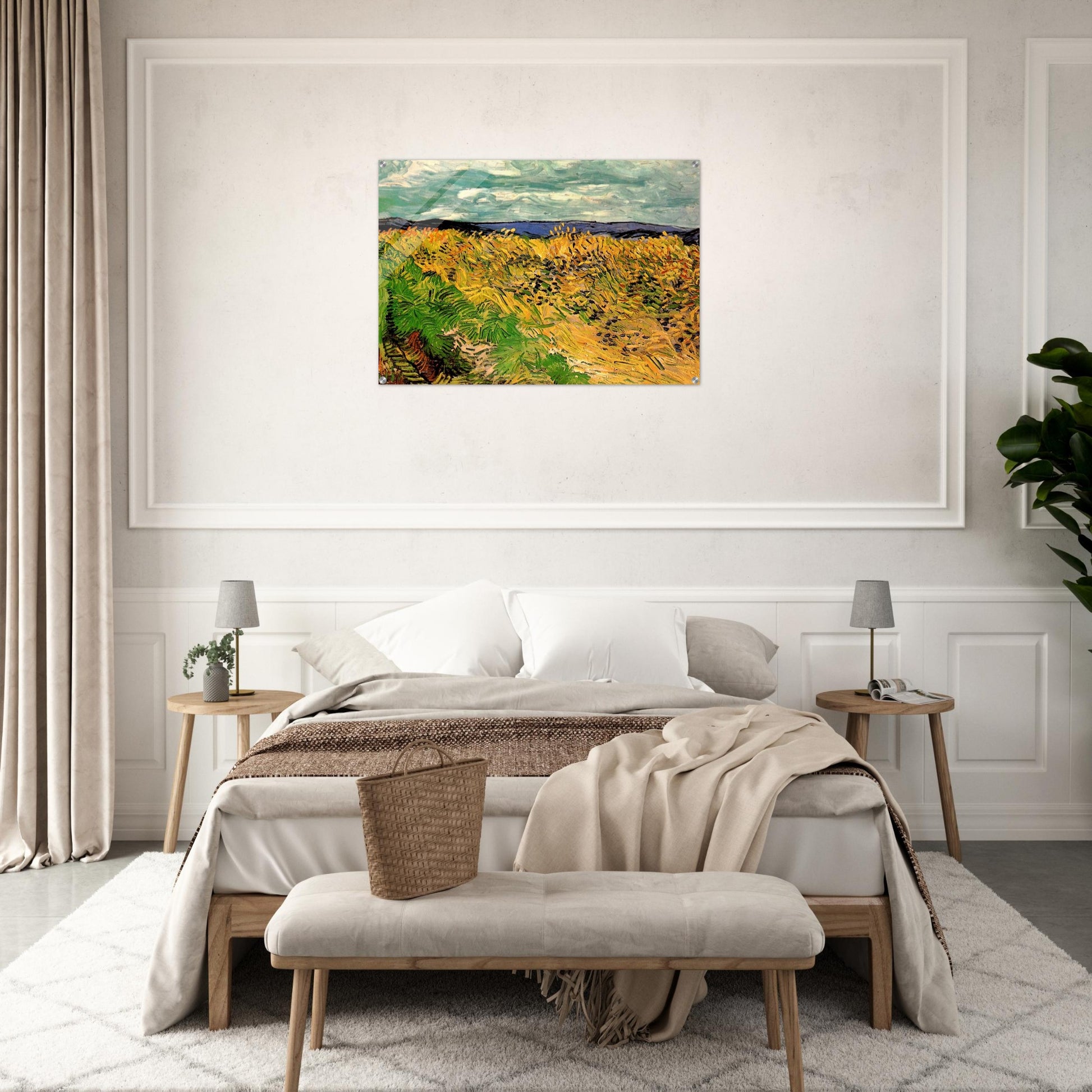 Wheat Field with Cornflowers - Vincent van Gogh Acrylic Print - 70x100 cm / 28x40″ inches