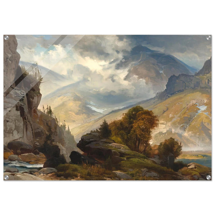 The White Mountains - Thomas Moran Acrylic Print - 70x100 cm / 28x40″ inches
