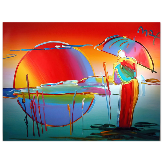 Peter Max - BUDDHA MOON MONK SUNRISE 1999 Fine Art Poster - Default Title