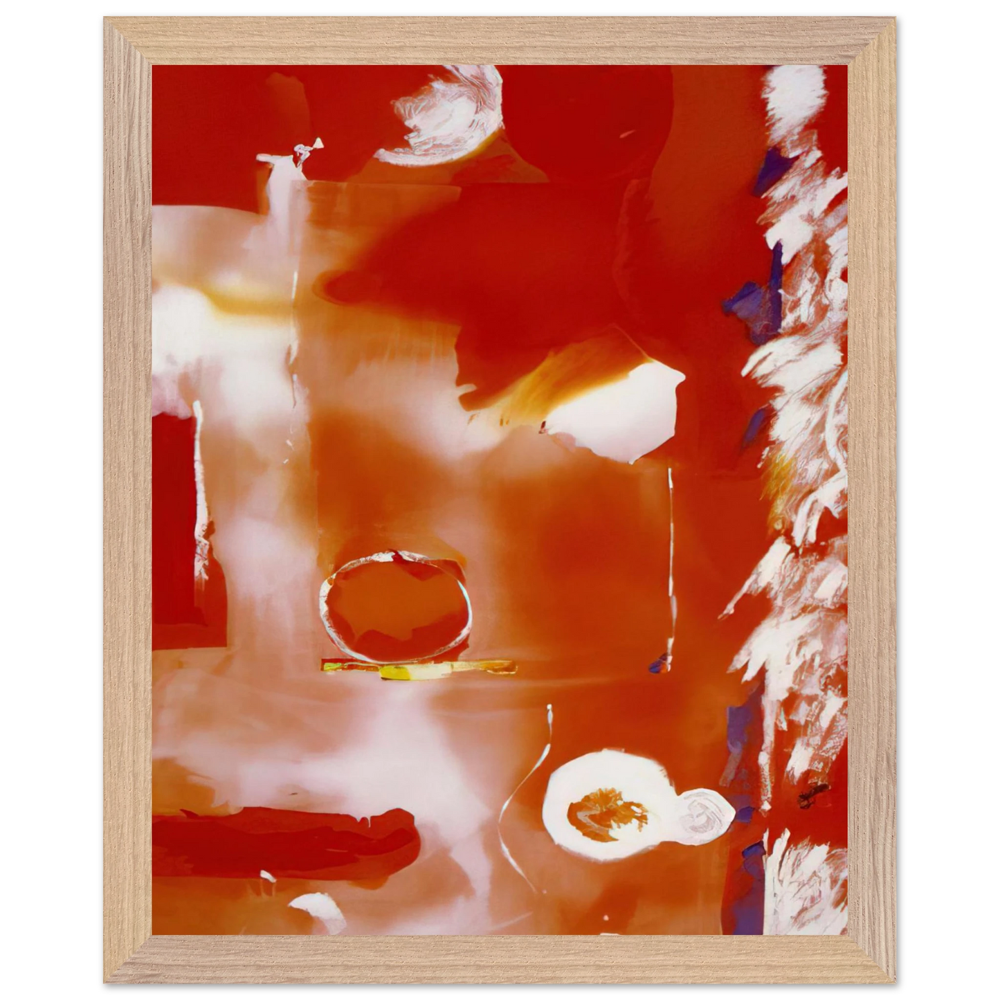 Helen Frankenthaler - Seeing the Moon on a Hot Summer Day - 1987 Wall art - 30x40 cm / 12x16 Inches - Fine Art Poster - -