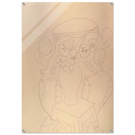 STILL LIFE WITH TWO VASES 1940 - Henri Matisse Acrylic Print - 70x100 cm / 28x40″ inches | Henri Matisse Wall Art | Henri Matisse Prints