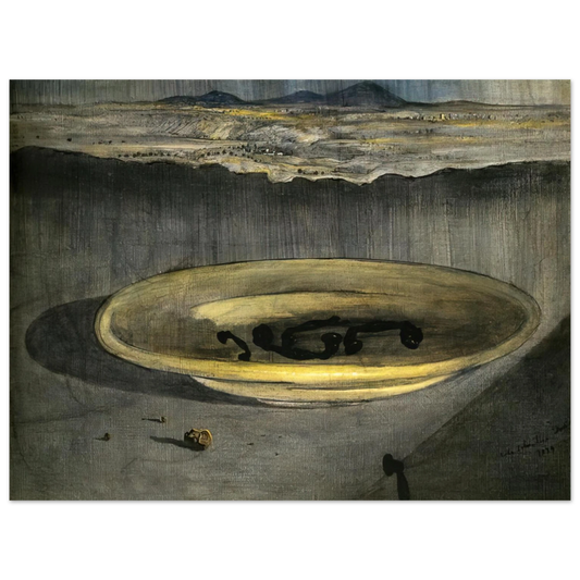 Salvador Dali - LANDSCAPE WITH TELEPHONES ON A PLATE Fine Art Poster - Default Title