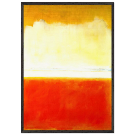 No8 - 1952 - Mark Rothko Framed Art Print – Black Wooden Frame - Default Title - -Framed Art Print