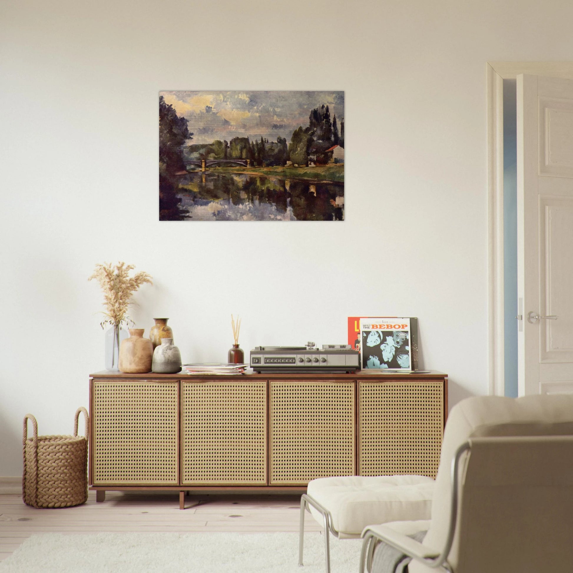 Bridge over the Marne - Paul Cézanne Brushed Aluminum Print - 70x100 cm / 28x40 inches | Paul Cézanne Aluminum Print | Paul Cézanne Prints