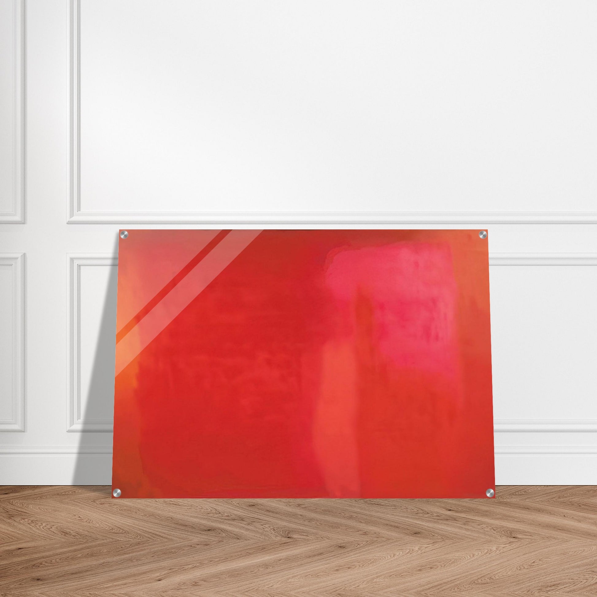 RED FIELD 1972 - Esteban Vicente Acrylic Print - 70x100 cm / 28x40″ inches | Esteban Vicente Wall Art | Esteban Vicente Prints
