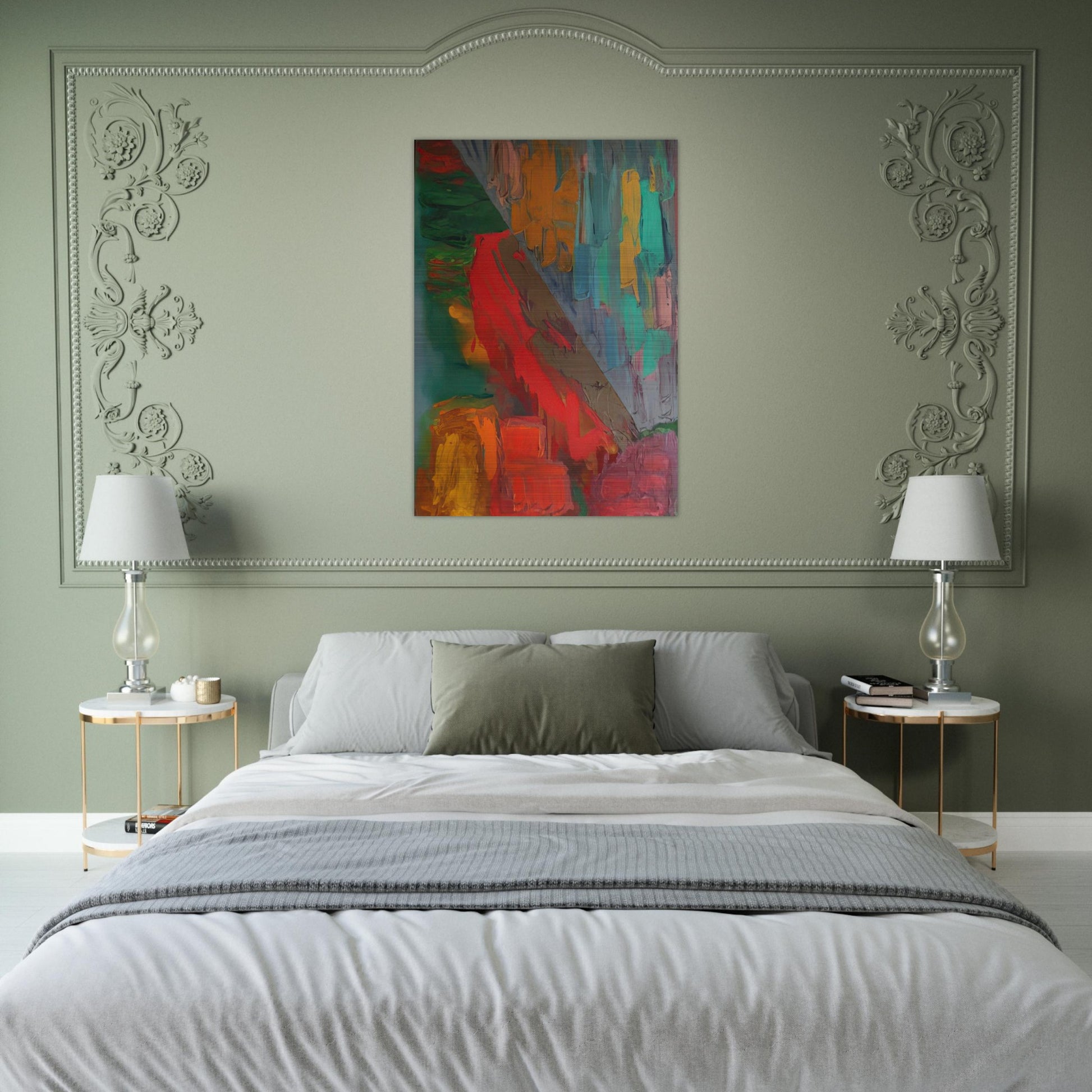 Landslide - 1978 - John Hoyland Brushed Aluminum Print - 70x100 cm / 28x40 inches | John Hoyland Aluminum Print | John Hoyland Prints