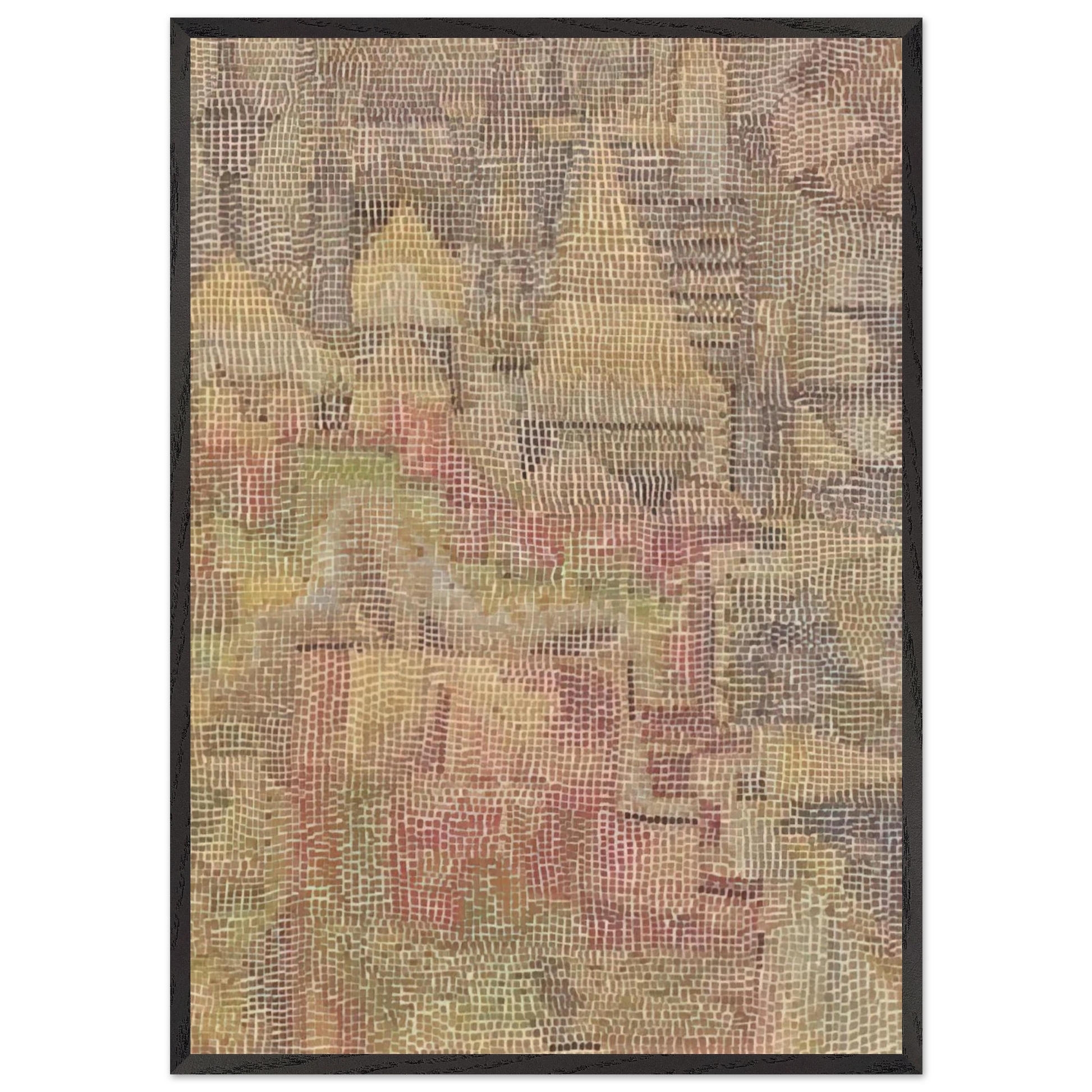 CASTLE GARDEN 1931 - Paul Klee Framed Art Print – Black Wooden Frame - Default Title - -Framed Art Print