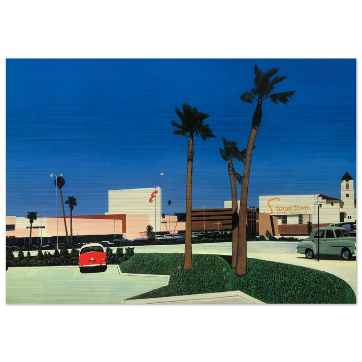 In the beginning Stonestown - Hiroshi Nagai Brushed Aluminum Print - 70x100 cm / 28x40 inches | Hiroshi Nagai Aluminum Print | Hiroshi Nagai Prints