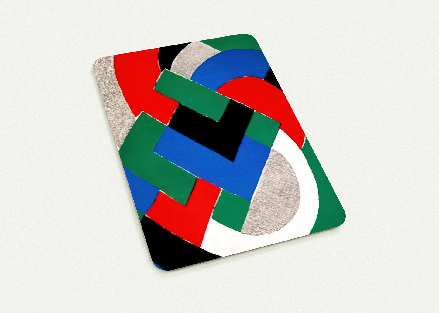 COMPOSITION WITH GREEN AND BLUE By Sonia Delaunay Pack of 10 Post Cards | Sonia Delaunay Post Cards | A6 (10.5 x 14.8 cm) - 4.1 x 5.8 inches