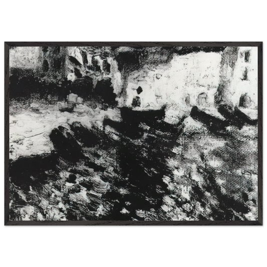 PORT DOGUE CADAQUES - Salvador Dali Framed Art Print – Black Wooden Frame - Default Title - -Framed Art Print