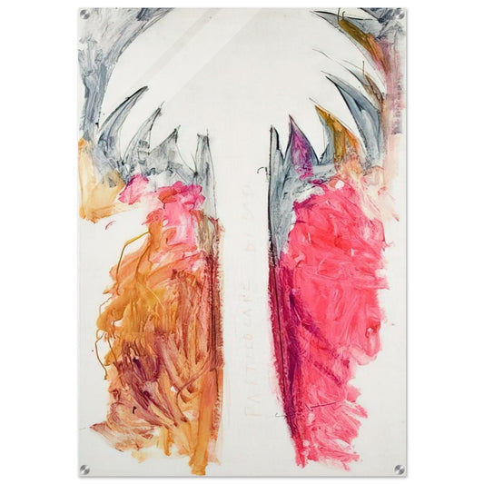 Detail of oasis - 1980 - Mario Schifano Acrylic Print - 70x100 cm / 28x40″ inches | Mario Schifano Wall Art | Mario Schifano Prints