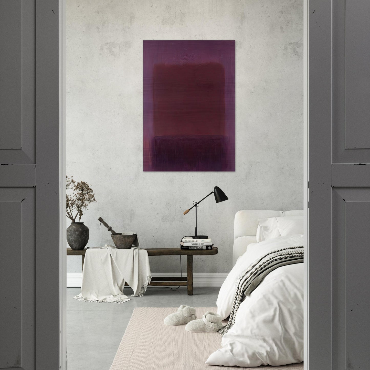 Purple Brown - 1957 - Mark Rothko Brushed Aluminum Print - 70x100 cm / 28x40 inches | Mark Rothko Aluminum Print | Mark Rothko Prints