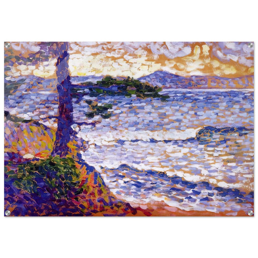 The Mediterranean Coast - Henri-Edmond Cross Acrylic Print - 70x100 cm / 28x40″ inches