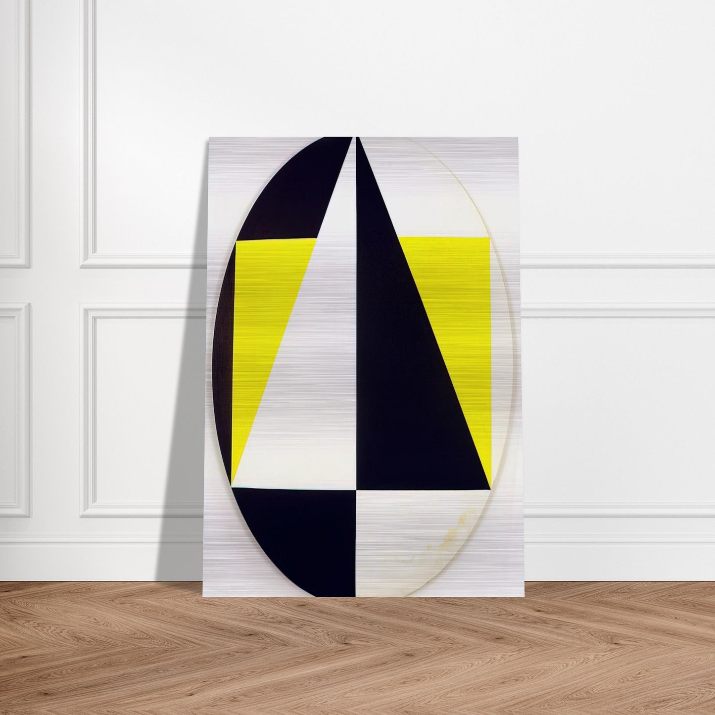 Tondo3Colors - 1958 - Carmen Herrera Brushed Aluminum Print - 70x100 cm / 28x40 inches | Carmen Herrera Aluminum Print | Carmen Herrera Prints