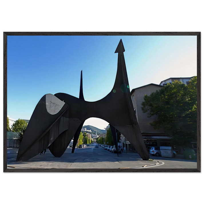 TEODELAPIO 1962 - Alexander Calder 70x100 cm / 28x40 inches Framed Art Print – Black Wooden Frame