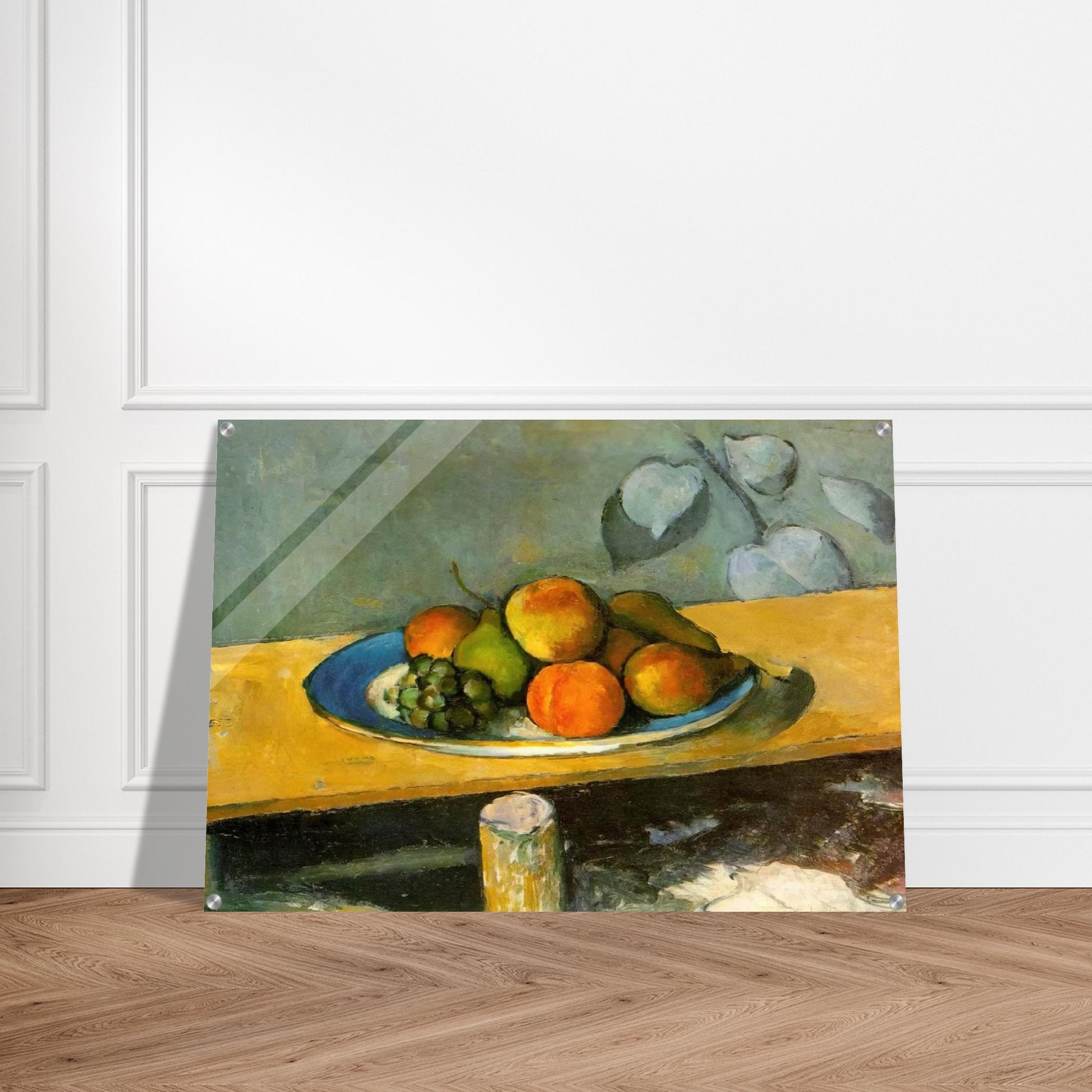 Apples, Pears and Grapes - Paul Cézanne Acrylic Print - 70x100 cm / 28x40″ inches
