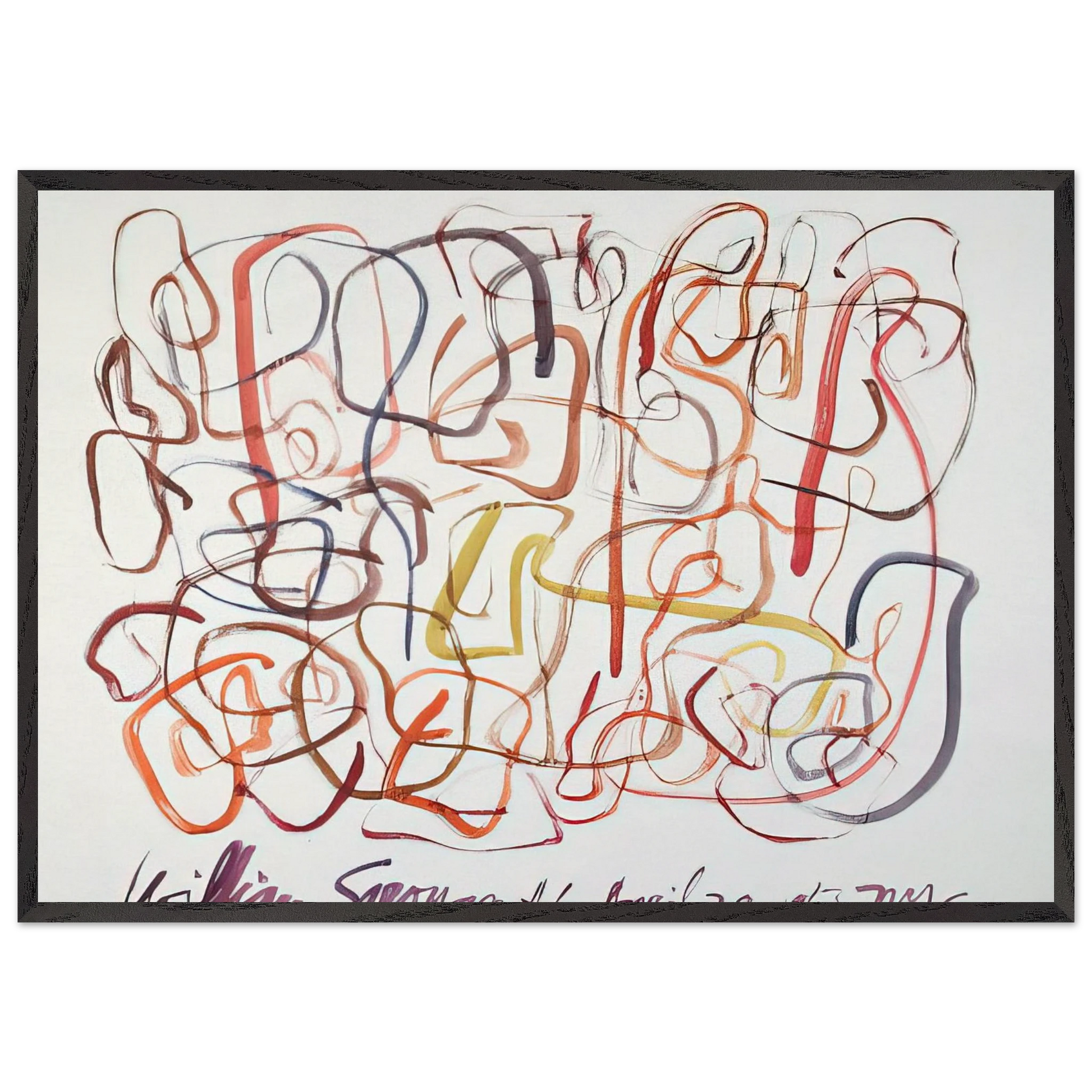 6 April 28 1963 NYC - 1963 - William Saroyan Framed Art Print – Black Wooden Frame - Default Title - -Framed Art Print