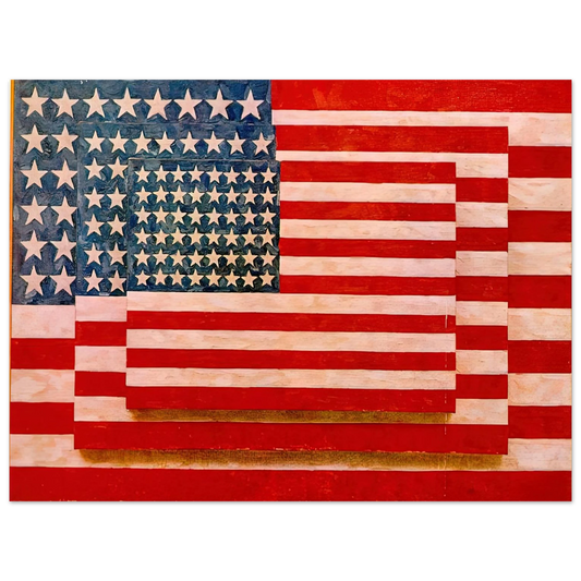 Jasper Johns - THREE FLAGS 1958 Fine Art Poster - Default Title