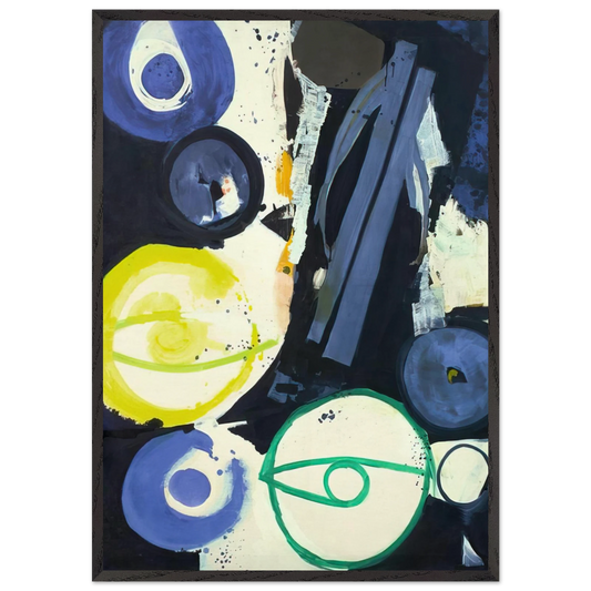 Orakel - 1964 - Ernst Wilhelm Nay Framed Art Print – Black Wooden Frame - Default Title - -Framed Art Print