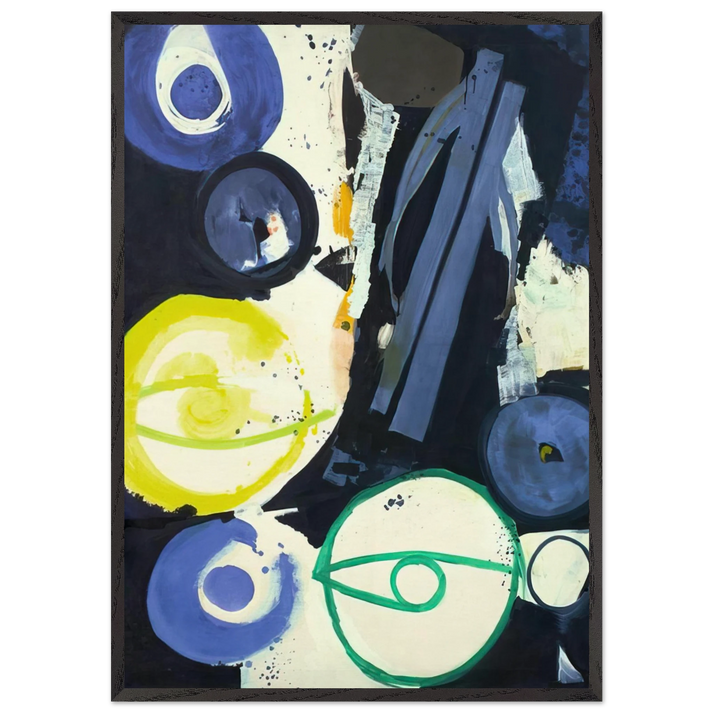 Orakel - 1964 - Ernst Wilhelm Nay 70x100 cm / 28x40 inches Framed Art Print – Black Wooden Frame