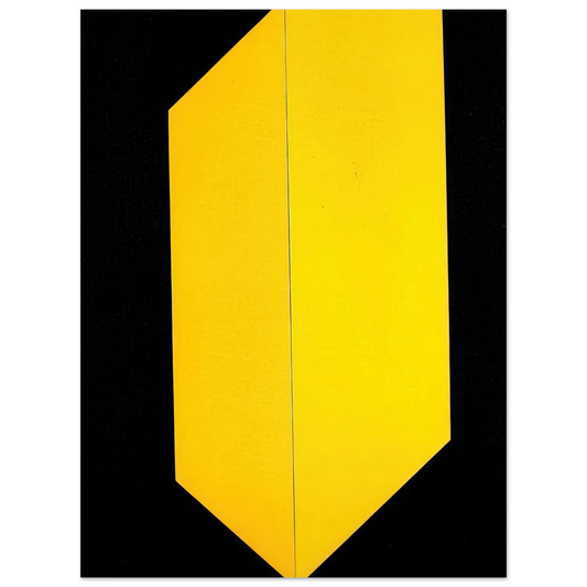 Carmen Herrera - Black and Yellow - 2009 Fine Art Poster - Default Title