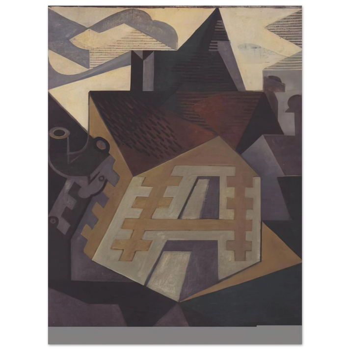 Juan Gris - LANDSCAPE AT BEAULIEU 1918  75x100 cm / 30x40inches Fine Art Poster