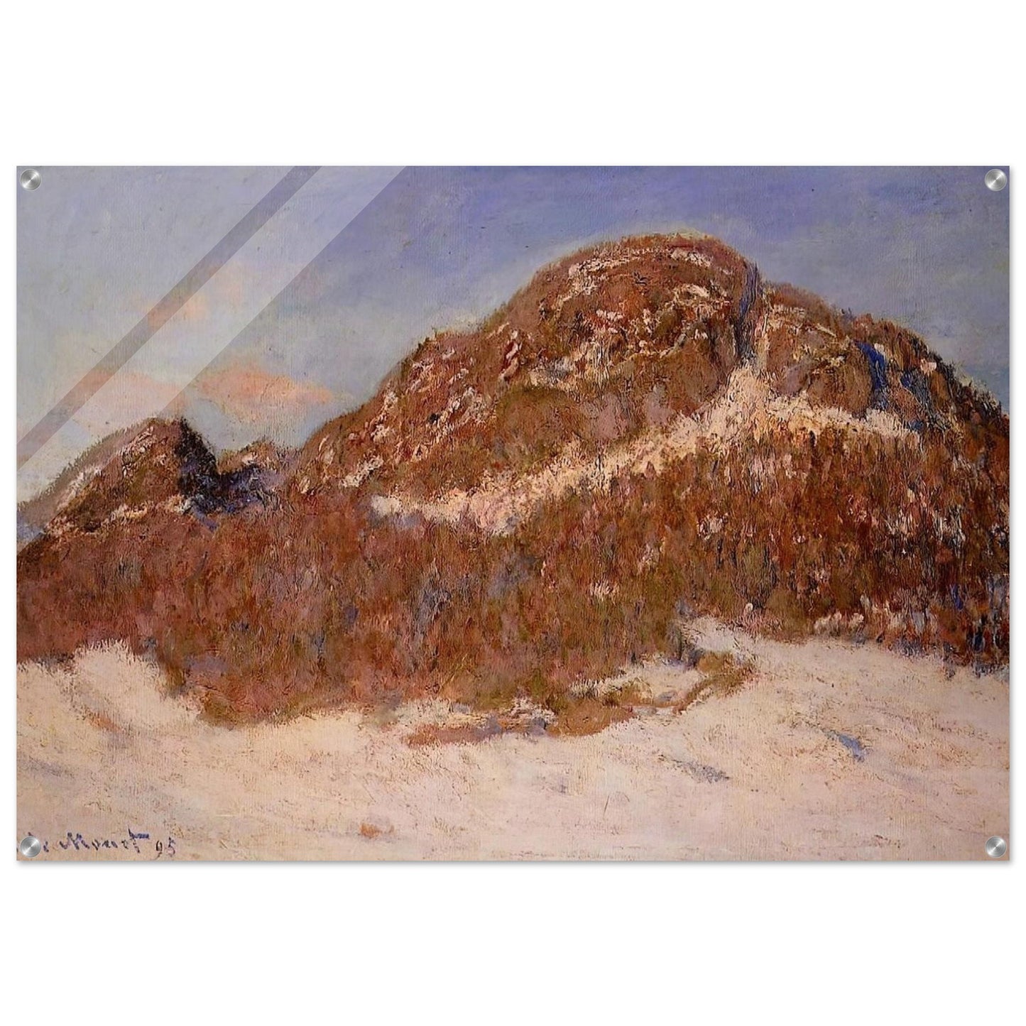 Mount Kolsaas 3 - claude monet Acrylic Print - 70x100 cm / 28x40″ inches | claude monet Wall Art | claude monet Prints