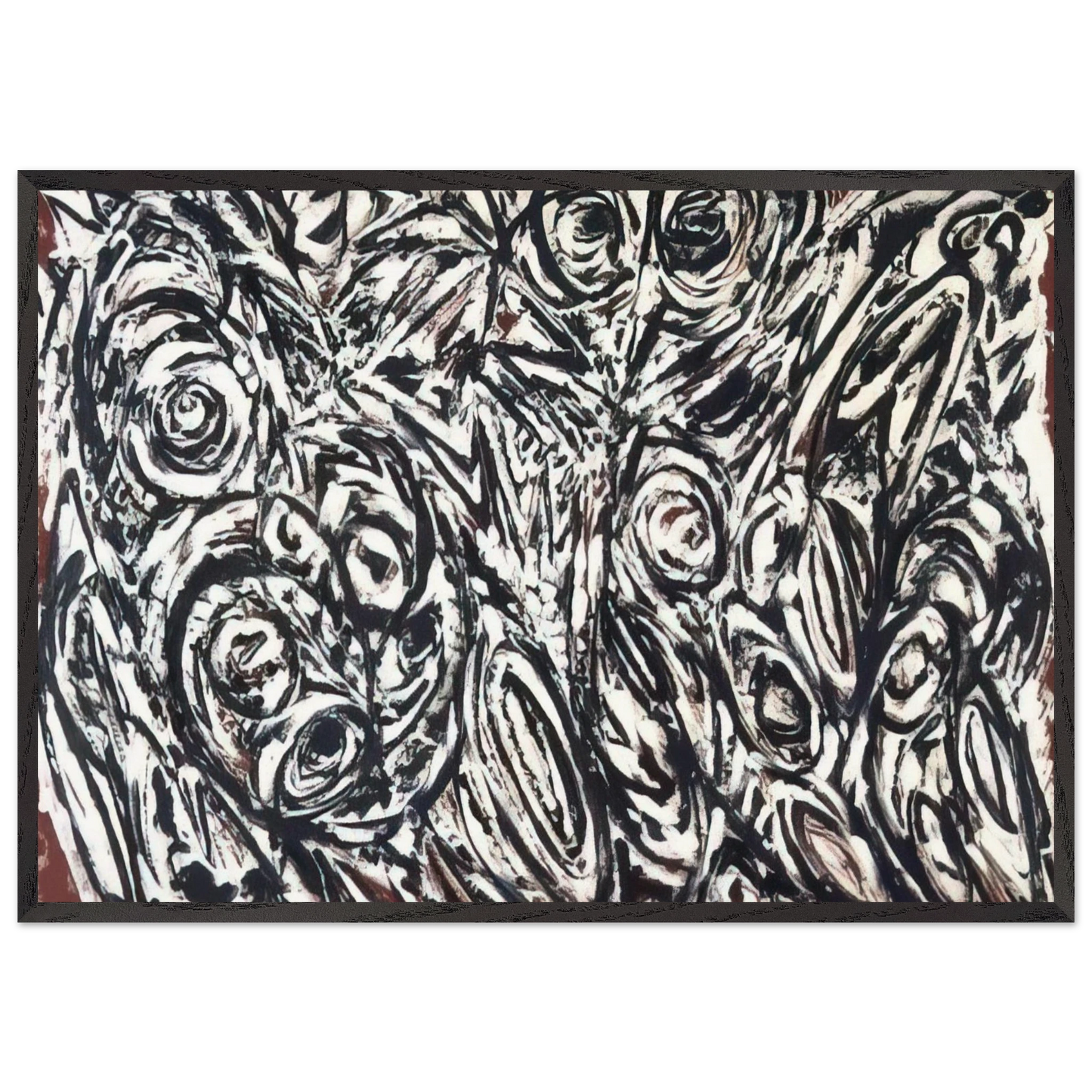 Night Creatures - Lee Krasner Framed Art Print – Black Wooden Frame - Default Title - -Framed Art Print