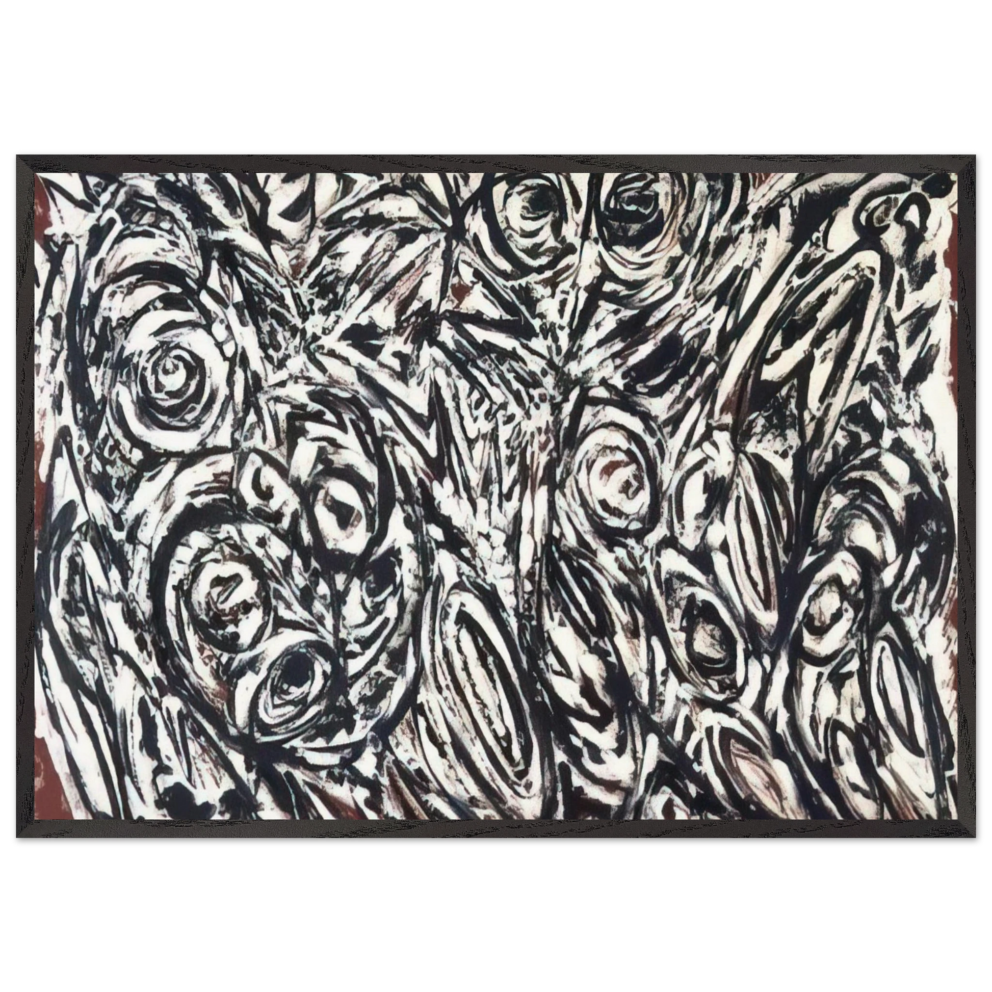 Night Creatures - Lee Krasner Framed Art Print – Black Wooden Frame - Default Title - -Framed Art Print