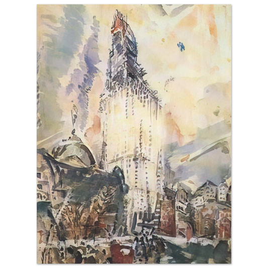 John Marin - Woolworth Building No. 28 - 1912 Fine Art Poster - Default Title