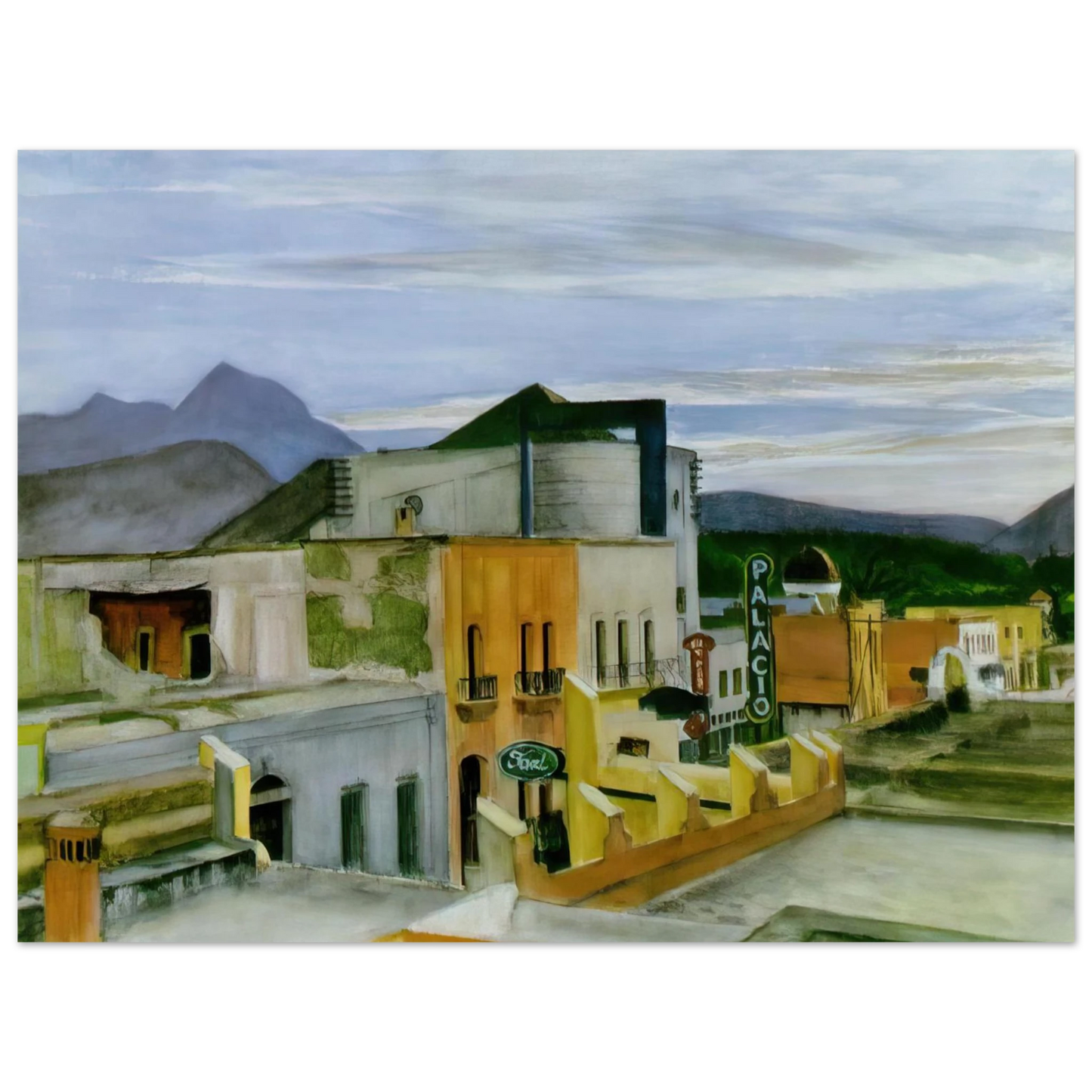 Edward Hopper - El Palacio Fine Art Poster - 13x18 cm / 5x7 inches