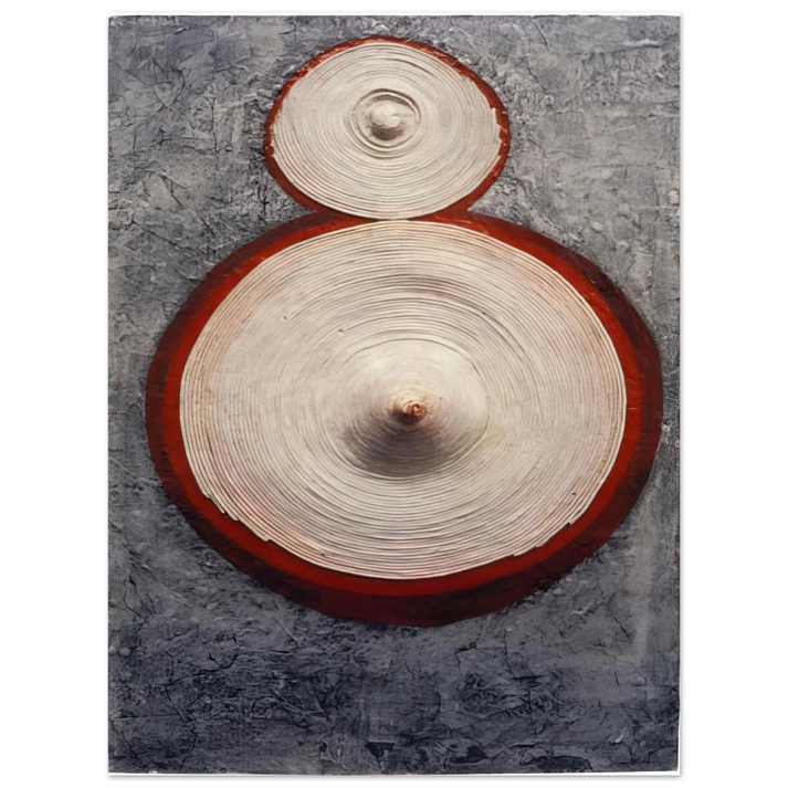 Eva Hesse - RINGAROUND AROSIE 1965  75x100 cm / 30x40inches Fine Art Poster